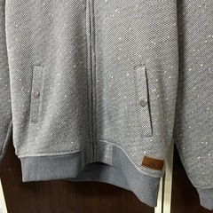QUIKSILVER クイックシルバー フード付ジャケット Cypress Keller 裏起毛 170/88A 赤×黒 メンズ 古着 ③の画像