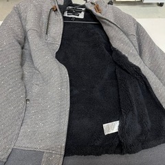 QUIKSILVER クイックシルバー フード付ジャケット Cypress Keller 裏起毛 170/88A 赤×黒 メンズ 古着 ③の画像