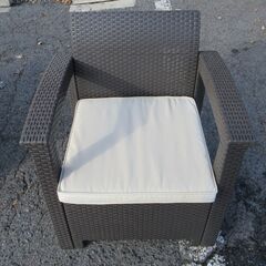 Flash Furniture ガーデンテーブルセット コーヒーテーブル ラタン ダークブラウン 【ユーズドユーズ名古屋天白店】JO0115