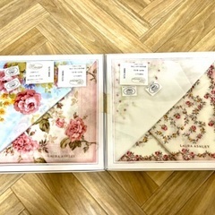 ローラアシュレイ　ハンカチ4枚セット　LAURA ASHLEY
