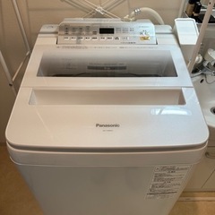 Panasonic NA-FA80HS 洗濯機　ラグ付き