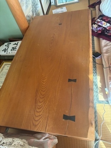 けやき　1枚板の手作り　高級座卓