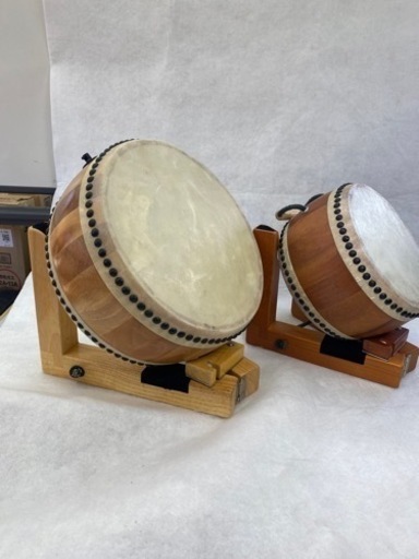 和太鼓スタンド付き(たいこ2個セット)(大)(小)