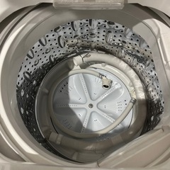 051  美品　洗濯機　6.0Kg 嵩上げ台付き　風乾燥　ヤマダセレクト　ホワイトの画像