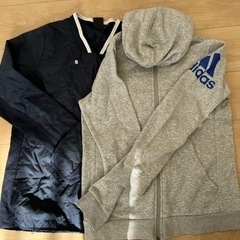 アンダーアーマー、adidas上着♦︎5枚160の画像