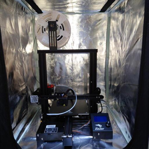 受渡し決定済み【ジャンク品】値段交渉OK　３Dプリンター　Ender-3 pro(エンクロージャーと吸湿済フィラメント付)