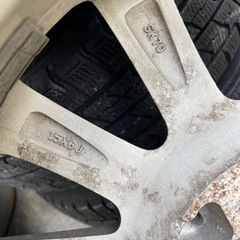(取引中)15インチ　スタッドレス　ホイール付きタイヤ4本セットの画像