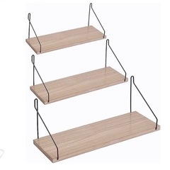 天然木ウォールシェルフ　新品