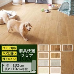 【取りに来れる方】おまけつき！/未使用/犬安心/フローリングシート/木目の画像