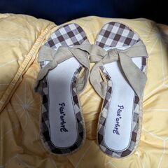 未使用ですが型くずれありの靴24.0から24.5までありますの画像