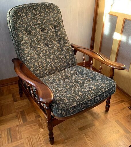 カリモク / karimoku コロニアル リクライナー ハイバック リクライニングチェア 1人掛け シングルソファ 1P