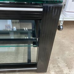 【値下げしました!!】ハヤミ工業 テレビボード AVラック ガラス 幅131cm No.551● ※現金、クレジット、スマホ決済対応※