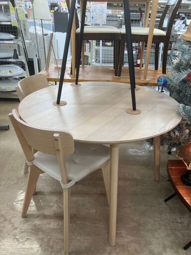 【さらに!!値下げしました!!】IKEA イケア LISABO ダイニング3点セット 円卓 丸テーブル 食卓テーブル No.431● ※現金、クレジット、スマホ決済対応※