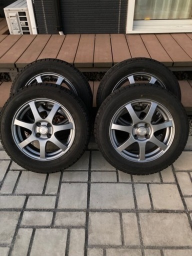 値下げ‼️アルミホイール付スタッドレスタイヤ4本セット185/65R15 バリ山❗️ 美品❗️