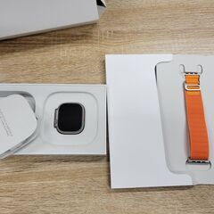【店頭引き取り限定】圧倒的美品！Apple Watch Ultra GPS+Cellularモデル 49mm MQFM3J/A [オレンジアルパインループ L]の画像