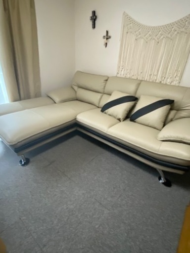 ニトリ 本革  ロゾ コーナーソファー