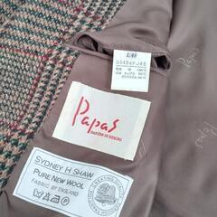 Papas パパス ツイード ジャケットの画像