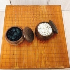 囲碁　碁盤　碁石　セットの画像