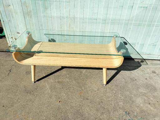 ジ1217-32】ニトリ センターテーブル ノルディック2 9645 ガラス