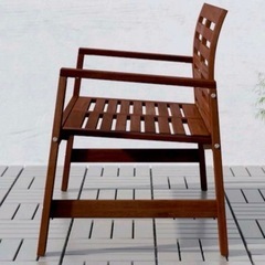 IKEA 木製 アカシア ベンチ 屋外用 使用頻度低の画像