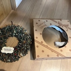 大人クリスマスリースの画像