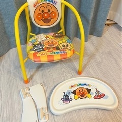 アンパンマン　豆イス＋テーブルセット