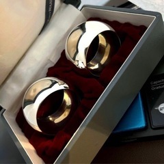 銀製　silver ナプキンリング　WAKOの画像