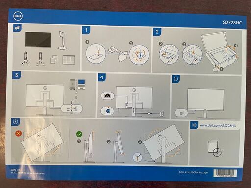 Dell 27 モニター　S2723HC