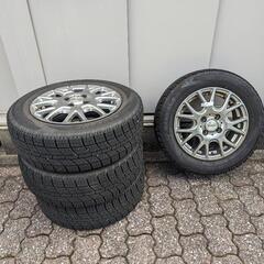 取引確定中古スタッドレスタイヤホイール付き175/65r14ナンカンスタッドレス