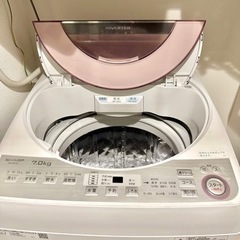 SHARP シャープ 全自動洗濯機 ES-GV7C-P 7kgの画像