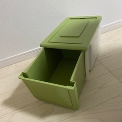 ニトリ　引き出し　グリーンの画像