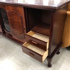 レトロサイドボード ブラウン【トレファク堺福田店】の画像