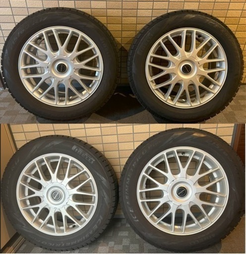 215/60R17 スタッドレスタイヤ アルミホイールセット 17x7J+40