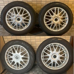 215/60R17 スタッドレスタイヤ アルミホイールセット 1...