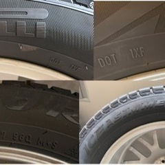 215/60R17 スタッドレスタイヤ アルミホイールセット 17x7J+40の画像