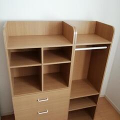 子供部屋用収納棚の画像