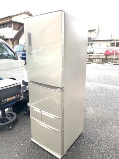北九州市内配送無料　保証付き　東芝 TOSHIBA GR-E43G-SS [冷蔵庫（427L・右開き） ブライトシルバー VEGETA