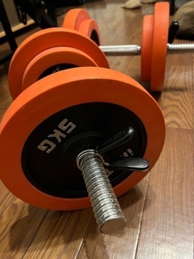 アイロテック ラバー付きダンベル 30kg×2個