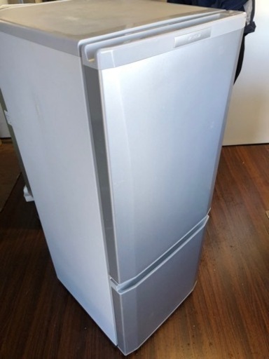 北九州市内配送無料　保証付き　三菱電機 MITSUBISHI ELECTRIC MR-P15X-S [冷蔵庫 （146L・右開） 2ドア ピュアシルバー]