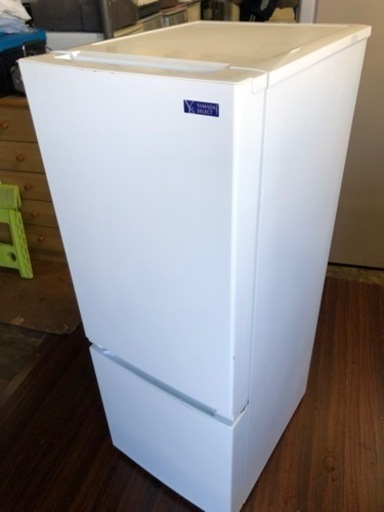 北九州市内配送無料　保証付き　2021年式　ヤマダ電機 2ドア冷蔵庫 (156L・右開き) ホワイト YRZF15G1