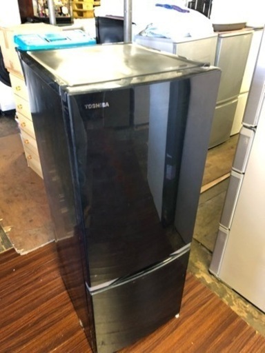 北九州市内配送無料　保証付き　2018年式　GR-M15BS-K 冷蔵庫 BSシリーズ ピュアブラック [右開きタイプ /2ドア /1