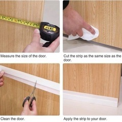 【省エネ】ドア隙間ストッパー 防音テープ 防虫 防水 花粉防止 熱・冷気遮断の画像