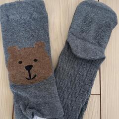 新品未使用!!babyGAP/くまさんタイツ/グレー/12m-24mの画像