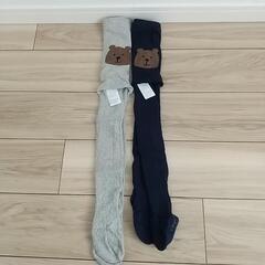 新品未使用!!babyGAP/くまさんタイツ/2足セット/2-3yearの画像
