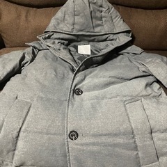 着用1回　成人式卒業式入学式に！スーツにはおるロング丈ダウンジャケットメンズMサイズの画像