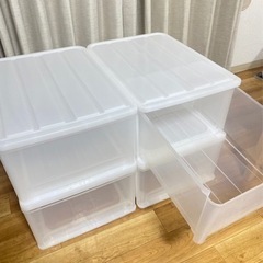 【ニトリ】ﾌﾟﾗｯｽﾁｯｸ衣類ケース4段