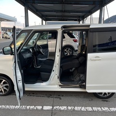 低走行7万キロ台！月々1万円〜分割払い可‼️車検2年付き！【名義変更代込み】大人気☆スズキ パレットSW XS☆ナビ付き♪TV/DVD視聴可☆ETC付き♪電動スライドドア付き☆バックカメラ付き☆ドラレコ付きのフル装備☆純正アルミ☆そのまま乗って帰れます‼️ の画像