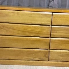 【即日対応可】木目　ナチュラル　洋タンス　チェスト　4段