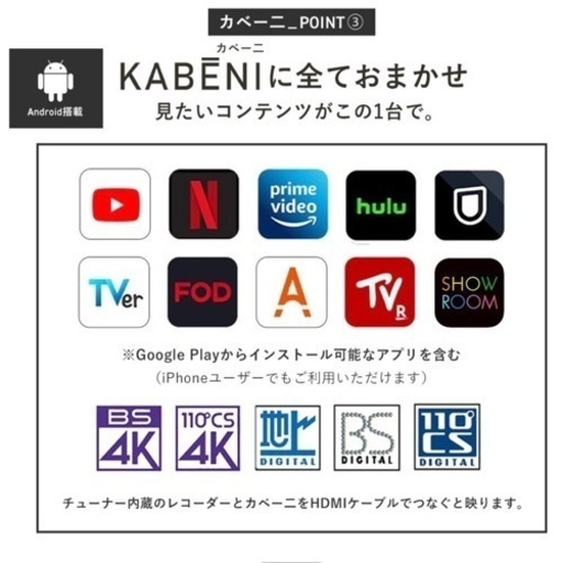 プロジェクター　カベーニ　スマホ型