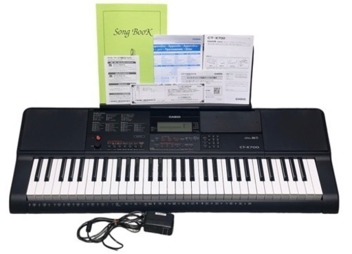 カシオ 61鍵盤 電子キーボード CT-X700 譜面台 説明書 ソングブック付 2020年製